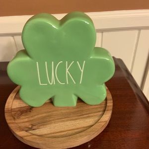 Rae Dunn Lucky Shamrock